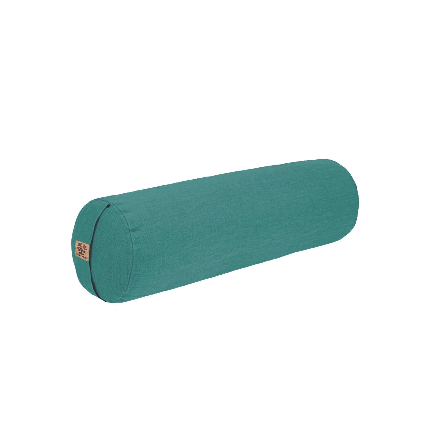 Round yoga bolster in turquoise