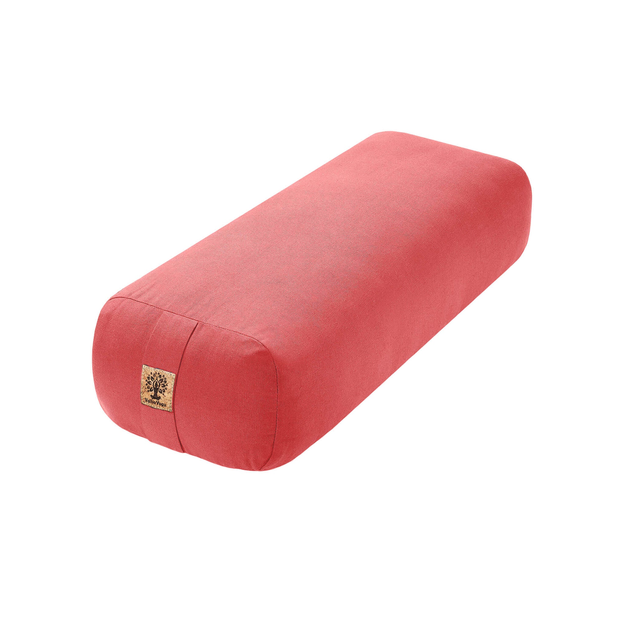 Rectangular yoga bolster in pink